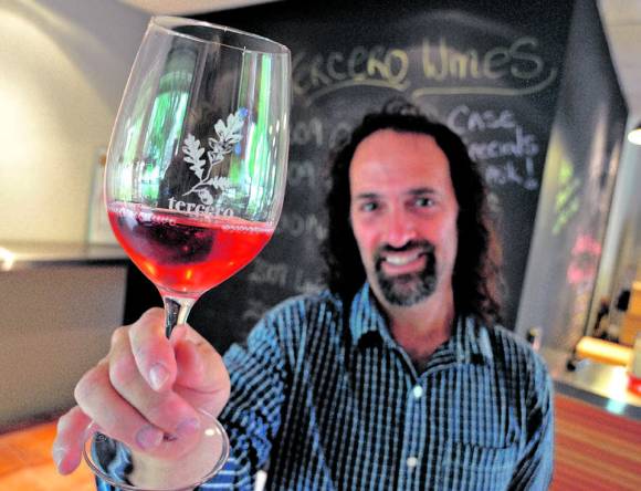 Larry Schaffer from Tercero Wines will be pouring from his conical flasks at the Garagiste Festival: Southern Exposure